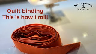 Quilt binding  This is how I roll Watch me bind a quilted table runner in less than 2 minutes [upl. by Llehsyar975]