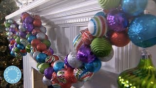 Holiday DIY Colorful Ornament Garland  Martha Stewart [upl. by Cindie]