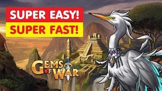 Gems Of War Journey Best Loop Team with MAX Miles Fast and Easy [upl. by Soulier]