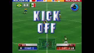 ISS 2000  N64  LIGA AMÉRICA DE SELECCIONES 1994 CON FOTOGRAFÍAS DE JUGADORES GAMEPLAY [upl. by Eyks]