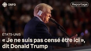 Donald Trump raconte la tentative de lassassinat dont il a été la cible lors la convention [upl. by Konyn]