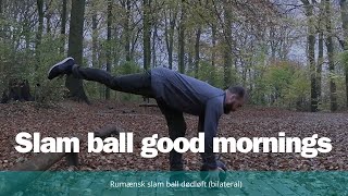 Rumænsk slam ball dødløft bilateralt [upl. by Alleram476]