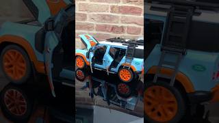 118 Scale Defender 110 Gulf Edition Metal Diecast Car Model [upl. by Rehnberg]