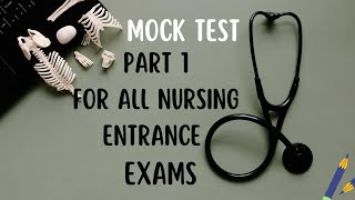 Mock Test for All Nursing Entrance Exams [upl. by Ecirtak]