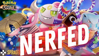 BLASTOISE amp Hoopa Nerfed HARD Pokemon Unite Patch Notes Tsareena Azumarill Gardevoir Buffs [upl. by Winston]