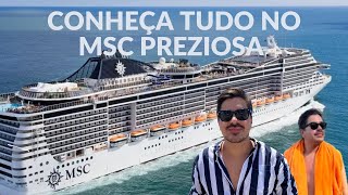 Tudo por dentro do CRUZEIRO MSC PREZIOSA 2023  Rafael Lifestyle [upl. by Enirahtak]