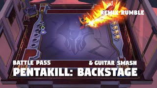 PENTAKILL BACKSTAGE ARENA amp GUITAR SMASH BOOM  TFT SET 10 [upl. by Aerdnat]