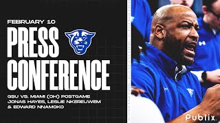 PRESSER GSU vs Miami OH Postgame Presser  Mens Basketball [upl. by Ossy]