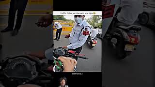 Traffic Police ka Ghamand utar diya 😱🚨😱🚨😱 viralshort shortsviral bikerider automobile zx10r [upl. by Chandless]