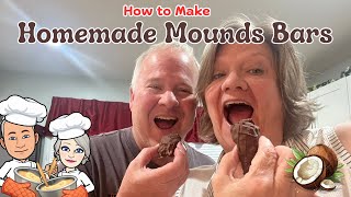 How To Make Mounds Candy Bars  3 Ingredient Mounds Bars  Easy Candy Bar Recipe [upl. by Lisk]