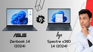 Asus Zenbook 14 OLED vs HP Spectre x360 14 2024  spec review amp comparison [upl. by Bernadina]