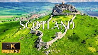 FLYING OVER SCOTLAND 4K Video UHD  Relaxing Music With Stunning Beautiful Nature Film For Reading [upl. by Martinez381]