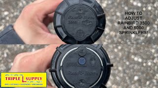 How to adjust Rainbird 3500 and 5000 sprinklers [upl. by Millur]