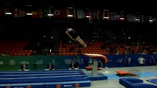 CHRONOPOULOS Ioannis CAN  2019 Artistic Junior Worlds Gyor HUN  Qualifications Vault 1 [upl. by Suzann]