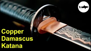 Forging a Copper Damascus Katana [upl. by Anestassia342]