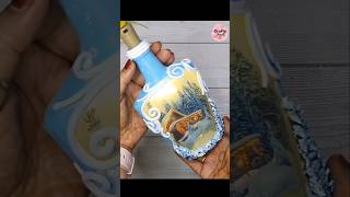 This is so easy yet amazing bottle decor idea [upl. by Ainezey399]