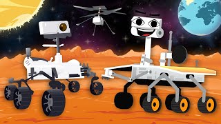 Learn About ALL The Rovers That Landed On Mars  Space Songs For Kids  KLT [upl. by Hanford562]