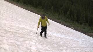 Climbing Tools Self Arrest with ice axe [upl. by Ahsiled]