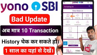 Yono SBI Bad Update  Yono SBI New Update  Yono SBI Transaction History Check Kaise Kare [upl. by Molohs]