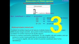 3chimie organique  Nomenclature des alcénes et les alcynes [upl. by Aem715]