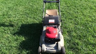 Honda HRM215 SX Harmony Free Lawn Mower  Final Look amp Start  March 25 2016 [upl. by Clarine650]