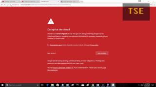 Security Error Deceptive site ahead This site is deceptive Dangerous warning in chrome [upl. by Otsedom369]