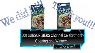 500 SUBSCRIBERS Channel Celebration and Giveaway Thank you all [upl. by Yentruok]