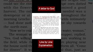 A letter to God ll line by line Explanation ll Flamingo ll Class  10 [upl. by Secunda569]