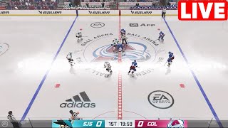 NHL LIVE  Colorado Avalanche vs San Jose Sharks  31th Dec 2023  NHL Full Game Highlights NHL 24 [upl. by Slorac]