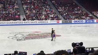 Alexa Knierim Brandon Frazier Pairs freeskate Skate America 2021 [upl. by Eleonora]