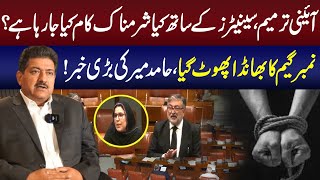 Constitutional amendment Number game Changed  Hamid Mir Blasting Revelation Regarding SenatorsGNN [upl. by Eninnaj]