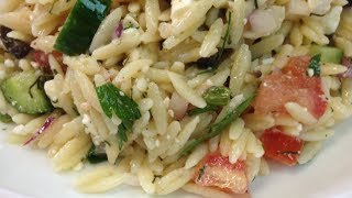 Orzo amp Veggie Salad Leftover Makeover  Noreens Kitchen [upl. by Bea158]