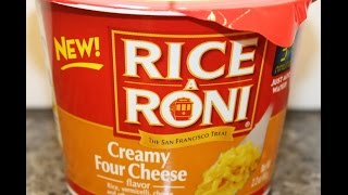 Rice A Roni Creamy Four Cheese Review [upl. by Oribelle]