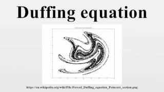 Duffing equation [upl. by Fatsug]