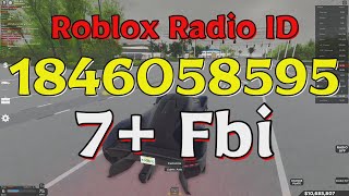 Fbi Roblox Radio CodesIDs [upl. by Volin184]