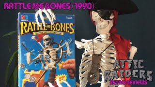 Rattle Me Bones 1990 MB Games  Halloween Skeleton Pirate 3D Vintage Board Game Retro Review [upl. by Teerprug]