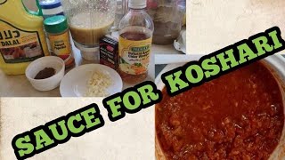 easy way to make koshari sauce Jenskie tv [upl. by Yrrot952]