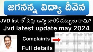 JVD AMOUNT NOT CREDITED TO ABOVE CANDIDATES  JVD LATEST UPDATE 2024 [upl. by Aicad]