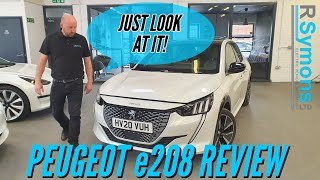 Peugeot e208 UK review  Just look at it A great electric car [upl. by Baxter]