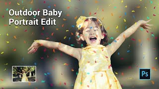 How To Make Confetti Effect On Portrait  Photoshop CC Tutorial [upl. by Netsua]