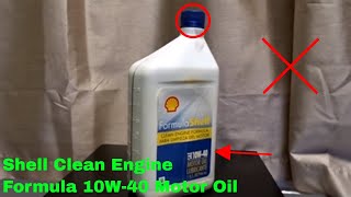 ✅ How To Use Shell Clean Engine Formula 10W40 Motor Oil Review [upl. by Dobrinsky259]