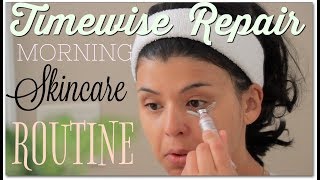 Morning Skincare Routine Timewise Repair Volu Firm  LSBeauty [upl. by Delila719]