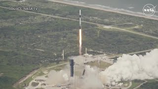 NASA Launches SpaceX Mission to Rescue ISS Astronauts [upl. by Ycat]