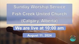 Sunday Worship Service  August 11 2024 [upl. by Onitselec]