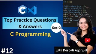 Master C ProgrammingTop Practice Questions amp Solutions  Practice Set2  C Programming Tutorial12 [upl. by Libre431]