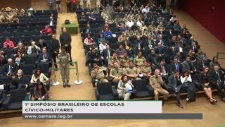 Câmara dos Deputados  1º Simpósio Brasileiro de Escolas CívicoMilitares  09042019  0900 [upl. by Macilroy]