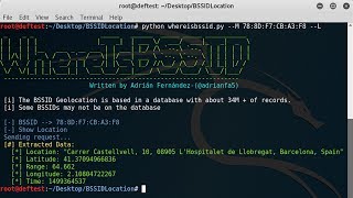 Geolocalizar Access Point WiFi BSSID con WhereIsBSSID [upl. by Llyrat]