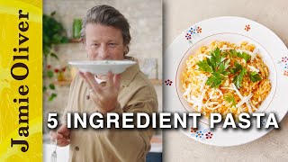 5 Ingredient Mediterranean Pasta  Jamie Oliver [upl. by Ffej]