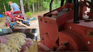 1940 Meadows Gristmill grinding cornmeal [upl. by Garaway725]