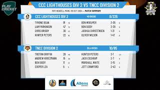 CCC Lighthouses DIV 2 v TNCC DIVISION 2 [upl. by Ferdy145]